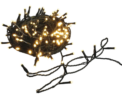 Guirlande lumineuse LED Lafiora 18 m + longueur de câble 3 m 240 LED couleur d'éclairage blanc chaud à intensité lumineuse variable avec minuterie 6 heures Guirlande lumineuse avec de petites lumières blanc chaud