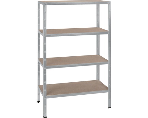 Étagère de base à emboîter Schulte granit 180x90x40 cm 4 tablettes en bois, capacité de charge 1000 kg