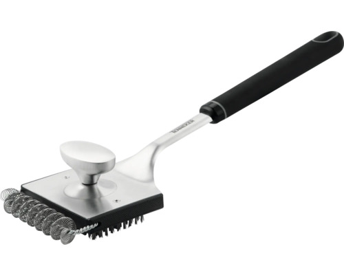 Brosse de barbecue avec manche et spirale