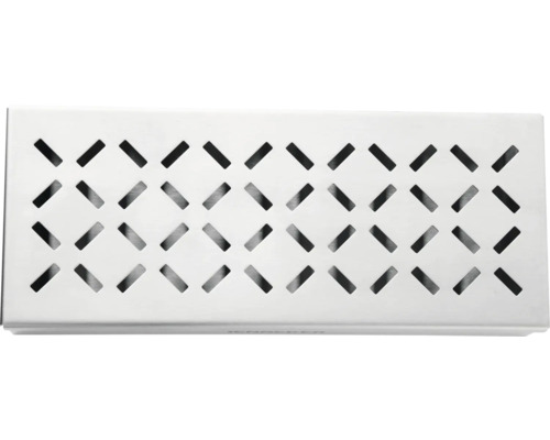 Grille de ventilation en métal avec ouvertures en forme de fente