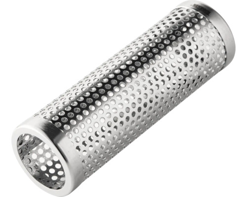 Tube à fumer en acier inoxydable avec motif perforé