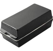 Schwarze Schuhputzbox