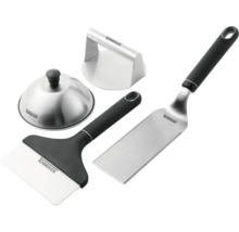 Tenneker Grillbesteck Set mit Burgerwender, Grillspatel und Burgerglocke