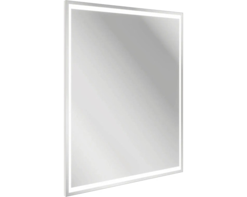 LED Badspiegel FACKELMANN B.Paris BxHxT 70.5x90.5x2.2 cm silber 77451