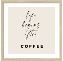Gerahmtes Bild After Coffee 33x33 cm