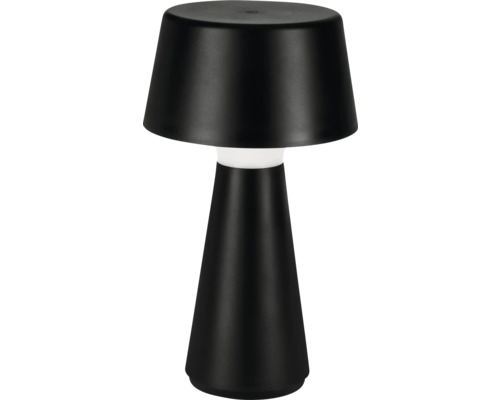 Lampe de table LED IP44 3 niveaux à intensité lumineuse variable 3W 240 lm 2200/3000/4000 K h 29 cm noir avec câble de charge