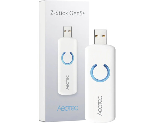 Contrôleur USB Aeotec Gen5+ Z-Wave - Adaptateur USB avec clé USB sur batterie Aeotec Z-Stick Gen5+ Adaptateur USB pour la commande Smart Home