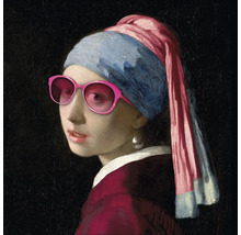 Gemälde von einem Mädchen mit einem Turban und einer Perle mit Sonnenbrille