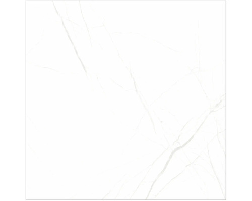 Carreau blanc aspect marbre