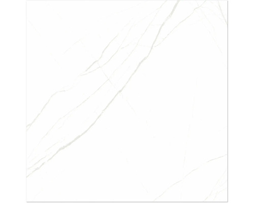 Carreau blanc aspect marbre