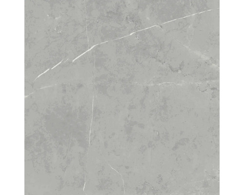 Carrelage sol et mur en grès Davos grey 60 x 60 x 0,9 cm brillant