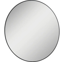 Miroir à cadre à LED Jungborn Round Ø 100 cm noir