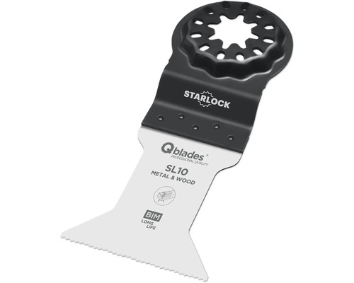 Lame de scie Multitool Q-Blades Bi-Metall 19tpi 44x55mm SL10 Starlock, 1 pièce Lame de scie Starlock pour métal et bois
