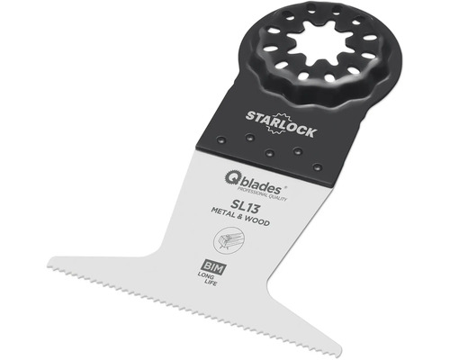 Lame de scie Multitool Q-Blades Bi-Metall 19tpi 65x50mm SL13 Starlock, 1 pièce Lame de scie oscillante pour métal et bois