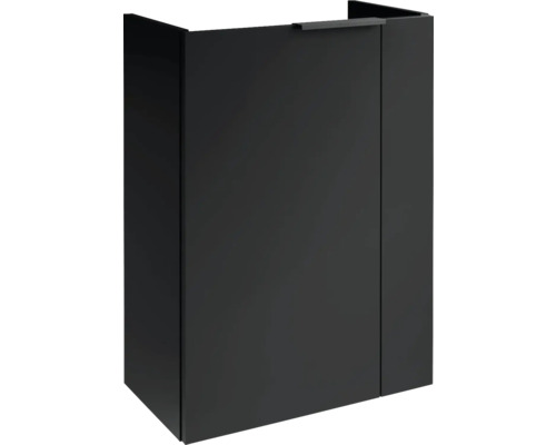 Meuble sous vasque FACKELMANN SBC gauche lxhxp 440 x 600 mm x 243 mm couleur de façade noir mat 86059