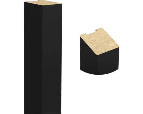 Profil d''angle et embout pour plans de travail