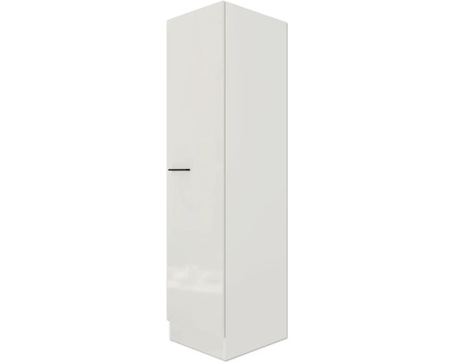 Armoire de salle de bains blanche avec une porte et une poignée