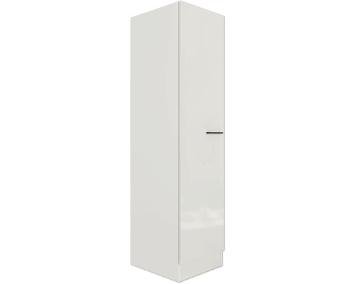 Armoire haute blanche avec poignée pour salle de bains