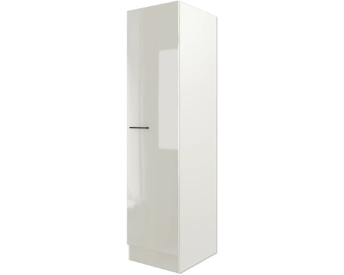 Armoire haute brillante pour cuisine ou salle de bain avec poignée