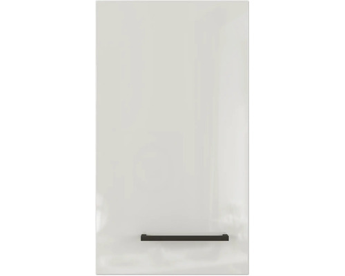 Armoire suspendue Flex Well Lund lxpxh 30x32x54,8 cm gris clair brillant démontée tirant réversible (peut être montée à gauche ou à droite)