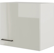 Flex Well Hängeschrank Lund BxTxH 60 x 32 x 54,8 cm lichtgrau glänzend zerlegt Anschlag reversibel 00012218