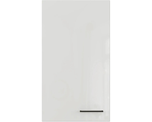 Armoire suspendue Flex Well Lund lxpxh 50x32x89 cm gris clair brillant démontée tirant réversible (peut être montée à gauche ou à droite)