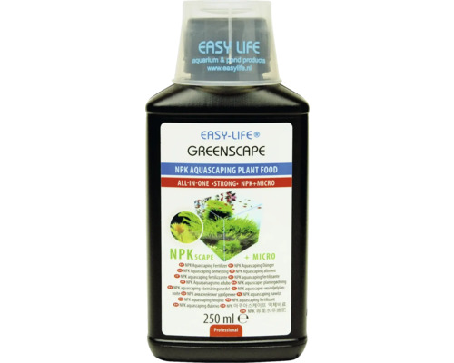 Engrais pour plantes d'aquarium Easy Life GreenScape à forte teneur en NPK + micro engrais 250 ml