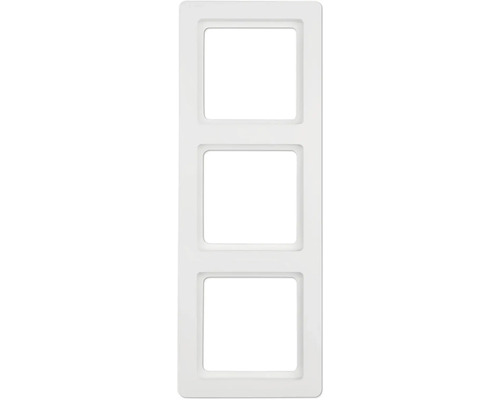 Plaque d'interrupteur triple Berker 10136089 Q.1 blanc polaire/velours