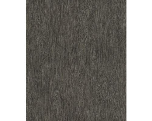 Papier peint intissé 600056 Schöner Wohnen aspect bois noir Revêtement de sol en bois avec grain de bois