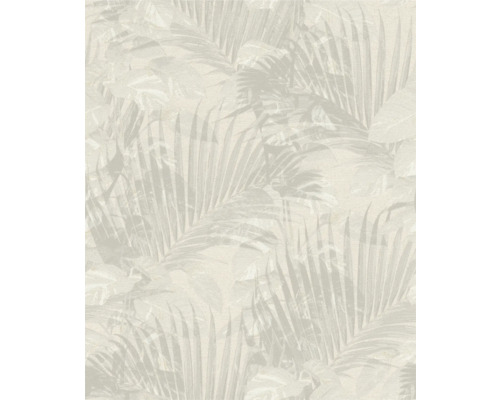 Papier peint intissé 600148 Schöner Wohnen Jungle vert gris Papier peint avec motif de feuilles de palmier
