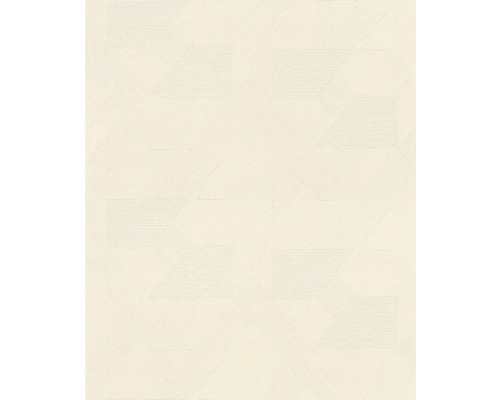 Papier peint intissé 600438 Schöner Wohnen lignes crème Papier peint textile à motifs géométriques