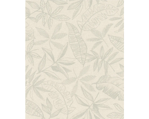 Papier peint intissé 600551 Schöner Wohnen feuilles beige Papier peint à motif de feuilles