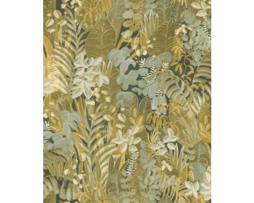 Papier peint intissé 600643 Schöner Wohnen Jungle vert Papier peint motif jungle avec feuilles