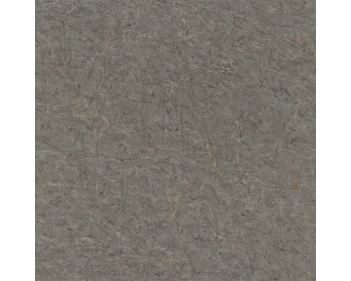 Papier peint intissé 600971 Schöner Wohnen marbre anthracite Carreau de marbre gris avec veinure naturelle.
