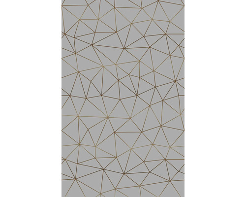 d-c-fix® Klebefolie Metallic Tico gold grau 200x45 cm Tapete mit geometrischem Dreiecksmuster