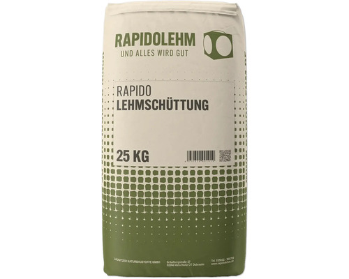 Rapido Big Bag Lehmschüttung trocken 25 kg Sack Rapido Lehmschüttung, 25 Kilogramm