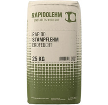 Sack Rapido Stampflehm erdfeucht, 25 Kilogramm