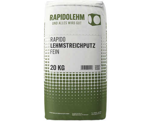 Sack Rapido Lehmstreichputz Fein mit 20 Kilogramm Inhalt