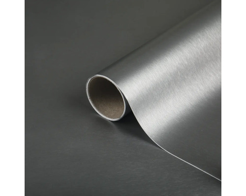d-c-fix® Klebefolie Metallic stahlgrau 200x45 cm Rolle Dekofolie mit gebürsteter Optik