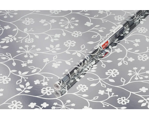 Rouleau de film métallisé avec motif floral