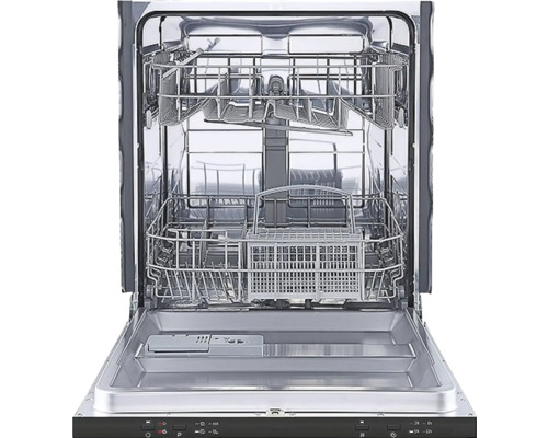 Offener Geschirrspüler mit Geschirrkörben