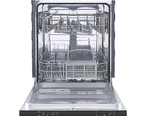 Offener Geschirrspüler mit Körben