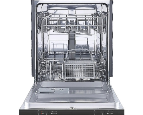 Offener Geschirrspüler mit Geschirrkörben