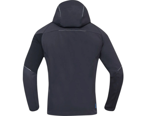 Vue arrière d''une veste fonctionnelle à capuche