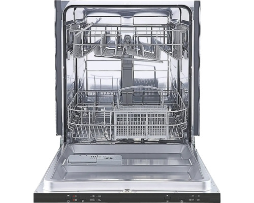 Geöffneter Geschirrspüler mit Geschirrkörben