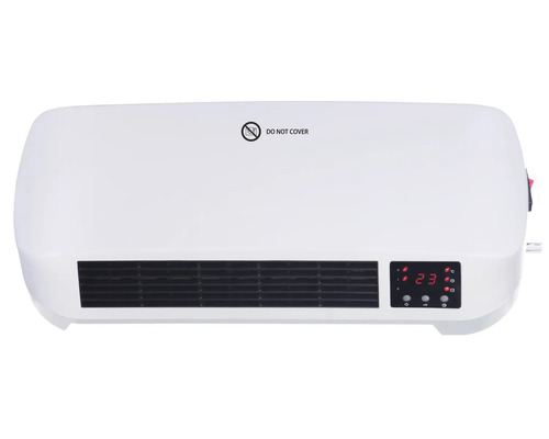 Keramikheizer Calienta 19 x 12 cm 2000 W Elektrischer Wandheizlüfter mit digitaler Anzeige