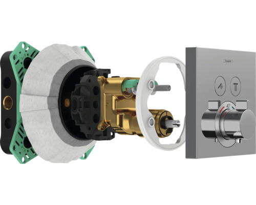 Unterputz-Thermostatarmatur zur Temperaturregelung im Badezimmer