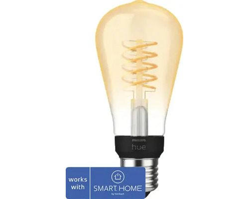 Lampe LED Philips hue ST64 à intensité lumineuse variable E27/7,2W gold 550 lm 2100 K - compatible avec SMART HOME by hornbach