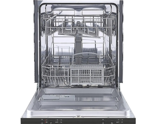 Offener Geschirrspüler mit mehreren Körben