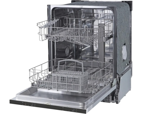 Geöffneter Geschirrspüler mit Geschirrkörben